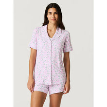 Load image into Gallery viewer, Posh Peanut Annabeth Floral Print Luxe Pajama Shirt Pink L NWT
