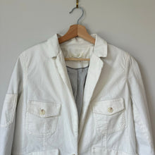 Load image into Gallery viewer, Anthropologie Single-Breasted Notch Lapel Long Sleeve Blazer White 12
