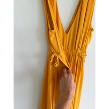 Load image into Gallery viewer, BCBGMAXAZRIA Sleeveless Handkerchief Hem V-Neck Mini Dress Yellow XS
