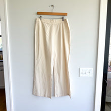 Load image into Gallery viewer, Solai The Label Linen Blend Pull-On High Rise Wide Leg Pants Cream L
