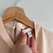 Load image into Gallery viewer, Anthropologie Eri + Ali Bow Tie-Neck Accent Long Sleeve Blouse Cream Beige S
