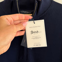 Load image into Gallery viewer, Fairway &amp; Greene Baruffa Merino Wool 1/4 Zip Long Sleeve Windsweater Navy XL NWT
