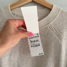 Load image into Gallery viewer, Treasure &amp; Bond Crew Neck Knit Pullover Sweater Beige Oatmeal S NWT
