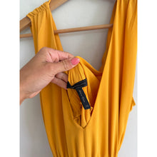 Load image into Gallery viewer, BCBGMAXAZRIA Sleeveless Handkerchief Hem V-Neck Mini Dress Yellow XS
