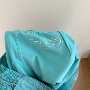 Slazenger Geometric Print Mid Rise Activewear Golf Skort Turquoise XS