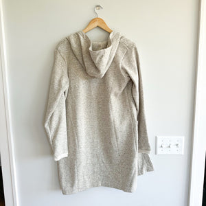 Columbia Reel Cozy Hooded Open Cardigan Sweatshirt Heathered Cream S