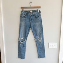 Load image into Gallery viewer, Agolde Toni Distressed Denim High Rise Stretch Skinny Leg Jeans Blue 25
