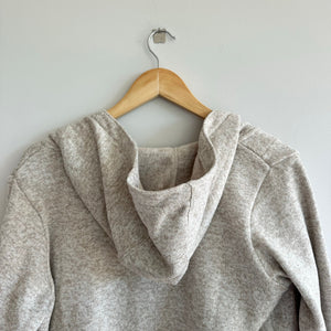 Columbia Reel Cozy Hooded Open Cardigan Sweatshirt Heathered Cream S