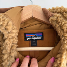 Load image into Gallery viewer, Patagonia Worn Wear Dusty Mesa Zip Up Sherpa Parka Jacket Brown M
