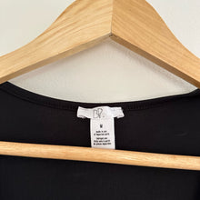 Load image into Gallery viewer, BP. Snap Front Sleeveless Ribbed Bodycon Scoop Neck Midi Tank Dress Black M
