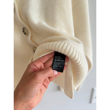 Load image into Gallery viewer, Archer Nina Cashmere Crew Neck Button Front Cardigan Cream M NWT

