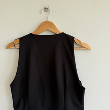 Load image into Gallery viewer, Zara Open Tie-Front V-Neck Sleeveless Vest Black L
