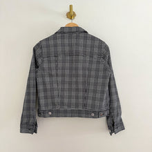 Load image into Gallery viewer, Adriano Goldschmied Evonne Houndstooth Cropped Button Front Jacket XS
