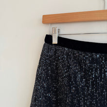 Load image into Gallery viewer, Free People Wild Chill Mesh Sequin Sparkling Mini Skirt Navy 2
