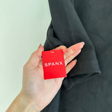 Load image into Gallery viewer, Spanx Faux Suede Column V-Neck Short Sleeve Dress Black XL
