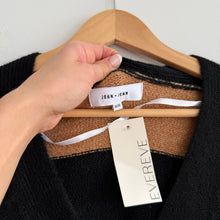 Load image into Gallery viewer, John &amp; Jenn Phillie Striped Button Front Casual Cardigan Walnut Stripe M NWT
