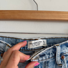 Load image into Gallery viewer, Abercrombie &amp; Fitch The Ankle Straight Ultra High Rise Curve Love Jeans Blue 27
