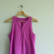 Load image into Gallery viewer, Lou &amp; Grey Wanderweave Zip-Up Sleeveless Athletic Dress Fuschia Pink XS
