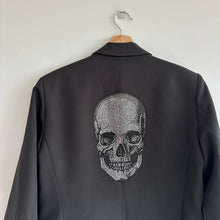 Load image into Gallery viewer, Seven Lab Skull Embellished Single-Breasted Notch Lapel Blazer Black XL
