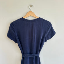 Load image into Gallery viewer, Madewell V-Neck Short Sleeve Straight Leg Jumpsuit Blue 00
