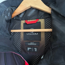Load image into Gallery viewer, Volcom Leda Gore-Tex Colorblock Zip Up Hooded Winter Jacket Black Red L

