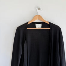 Load image into Gallery viewer, 3.1 Phillip Lim Merino Wool Knit Open-Front Long Sleeve Cardigan Sweater Black M
