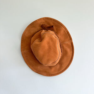 Free People Tennessee Suede Floppy Bucket Hat Brown One Size