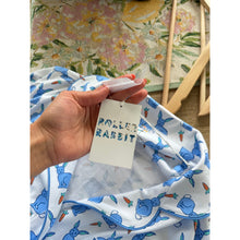 Load image into Gallery viewer, Roller Rabbit Romy The Rabbit Livy Pajama Shorts Set Blue L NWT
