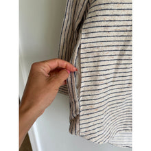 Load image into Gallery viewer, Madewell Flannel Sunday Striped Pattern Button Up Shirt Cream XS
