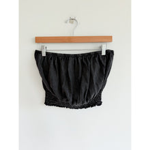 Load image into Gallery viewer, Urban Outfitters Strapless Cropped Tube Top Weathered Black L NWT

