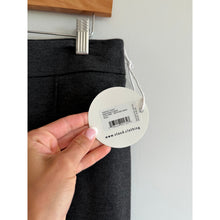 Load image into Gallery viewer, Staud Knack Seamed High Rise Flared Leg Casual Pants Gray L NWT
