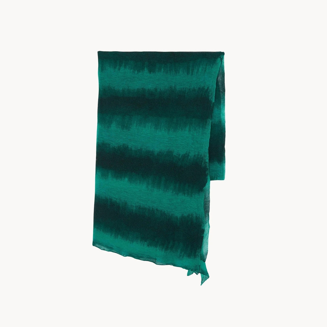 Kujten Scarf Daizy Feather Extra Large Cashmere Scarf Reef Green