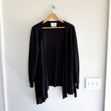 Load image into Gallery viewer, 3.1 Phillip Lim Merino Wool Knit Open-Front Long Sleeve Cardigan Sweater Black M
