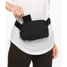 Load image into Gallery viewer, Lululemon Everywhere Belt Bag Crinkle Nylon 1L Black One Size
