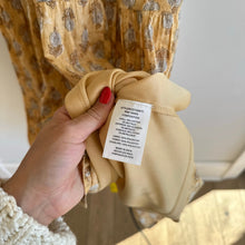 Load image into Gallery viewer, dRA Los Angeles Floral Print Halter Neck Tiered Midi Dress Yellow S
