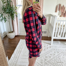 Load image into Gallery viewer, ATM Anthony Thomas Melillo Hollyberry Midnight Plaid Flannel Dress
