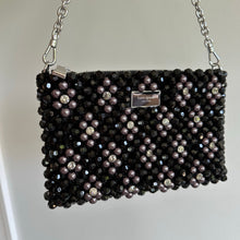 Load image into Gallery viewer, Kate Spade Purl Flower Beaded Purl Mini Shoulder Bag Black NWT
