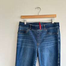 Load image into Gallery viewer, Spanx High Rise Medium Wash Denim Straight Leg Jeans Blue L
