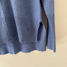 Load image into Gallery viewer, Nordstrom Signature Cashmere V-Neck Pullover Sweater Blue XS
