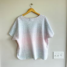Load image into Gallery viewer, Sol Angeles Ombre Dalmation Slouch Short Sleeve Top Blue L
