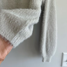 Load image into Gallery viewer, Crescent Plush Balloon Long Sleeve Sweater Gray M
