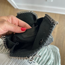 Load image into Gallery viewer, Stella McCartney Embellished Chevron Falabella Crossbody Bag Black White
