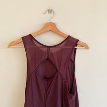 Load image into Gallery viewer, Lululemon Sculpt Round Neck Cut Out Back Activewear Tank Top Burgundy 4
