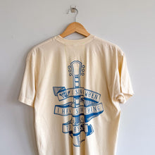 Load image into Gallery viewer, Aviator Nation Hunger Games Crew Tee Shirt Vintage White L
