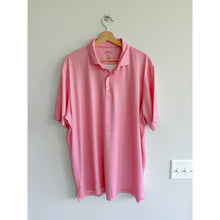 Load image into Gallery viewer, Johnnie-O Micro Pattern Collared Short Sleeve Polo Shirt Pink XL
