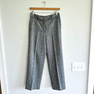 Club Monaco Wool Blend Straight Leg Trouser Pant Gray 2