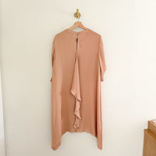 Load image into Gallery viewer, BCBGMAXAZRIA Cynthia Keyhole Front Asymmetrical Dress Tan M
