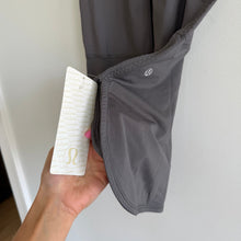 Load image into Gallery viewer, Lululemon Ride Inside Tank High Neck Top Soot Light Grey 6 NWT
