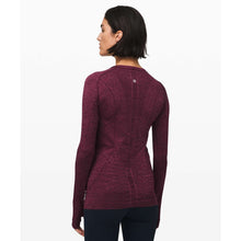 Load image into Gallery viewer, Lululemon Swiftly Tech Long Sleeve Crew Top Dark Adobe / Misty Merlot 6
