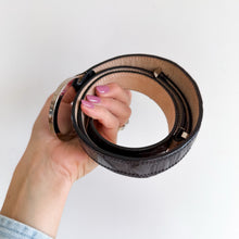 Load image into Gallery viewer, WCM New York Leather Classic Adjustable Toggle Belt Black One Size
